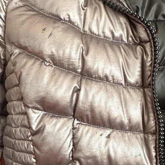 Calvin Klein Metallic Gray Puffer Jacket - Picture 4 of 6